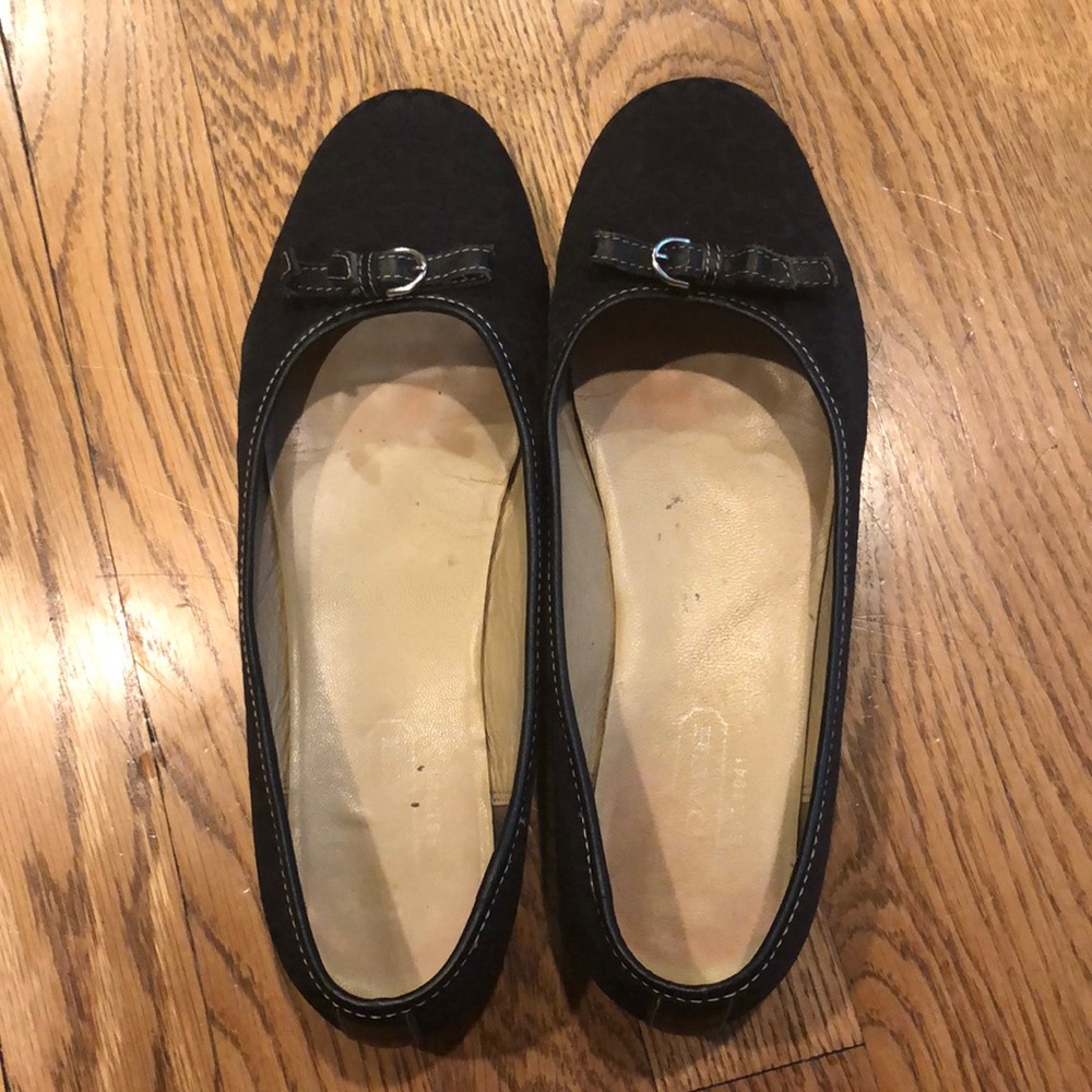 COACH Signature Black Flats